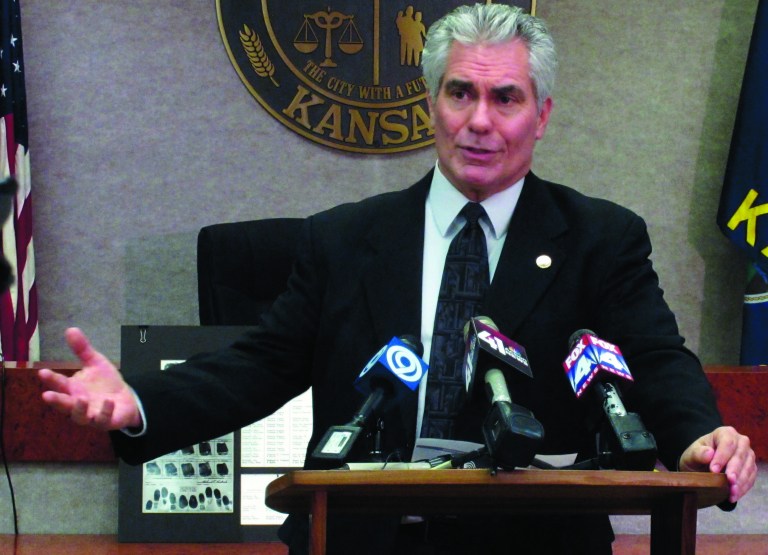 Kyle Smith, deputy director of the Kansas Bureau of Investigation, discusses the exhumation of the remains of two men executed for the 1959 multiple murders that inspired Truman Capote?s true-crime book, ?In Cold Blood,? during a news conference, Tuesday, Dec. 18, 2012, in Lansing, Kan. A Florida detective sought the exhumation, believing the two are linked to decades-old killings there. (AP Photo/John Hanna)