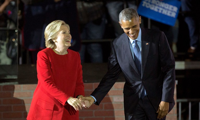 White House officials had no comment on the possibility of a presidential pardon for Hillary Clinton. (AP Photo/Pablo Martinez Monsivais)