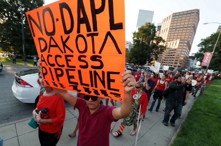The Obama administration is especially concerned about complaints from the Standing Rock Sioux Tribe that it could damage the tribe's drinking water because the pipeline would cross manmade Lake Oahe in North Dakota. (AP Photo/David Zalubowski)