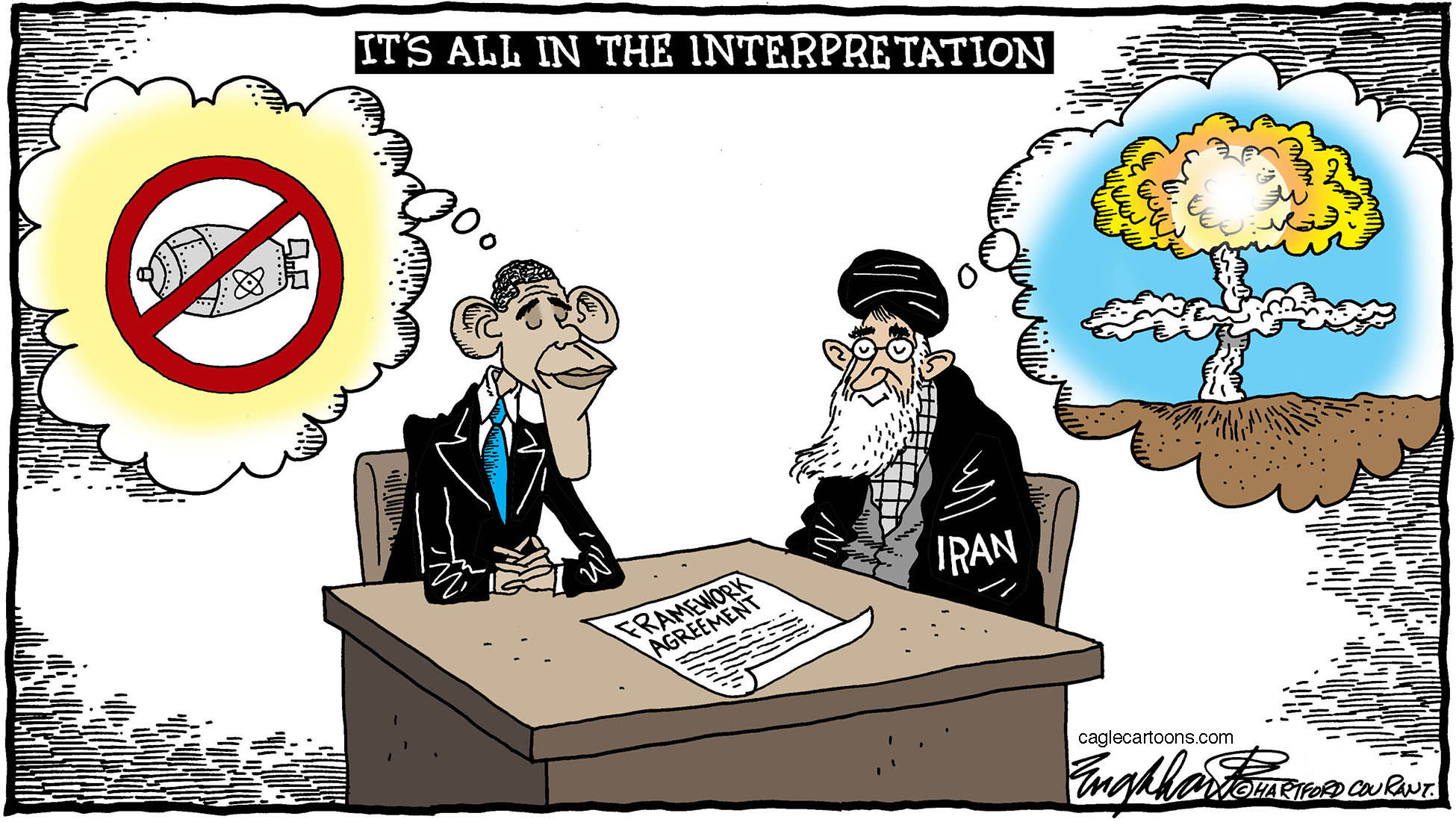 Editorial cartoon: All in the interpretation