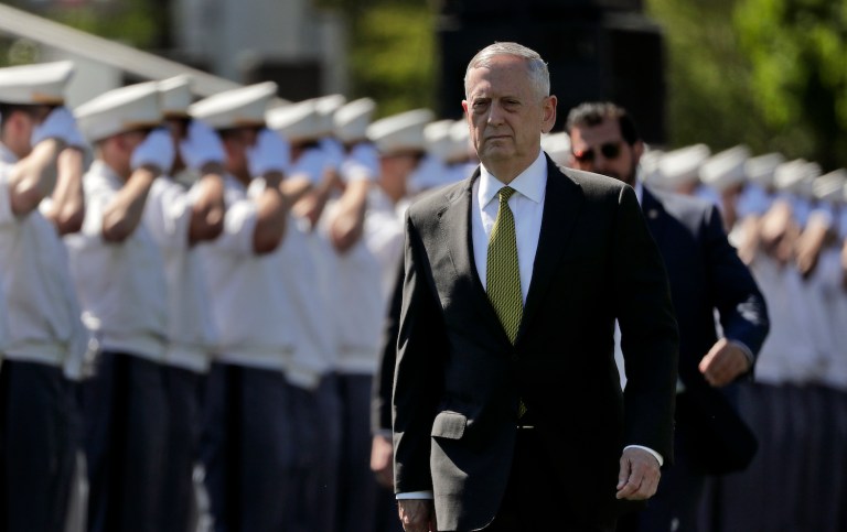 Mattis believes the Islamic State has been greatly weakened but refused to put any timeline of the fight, only saying that it will be a long one. (AP Photo/Julie Jacobson)