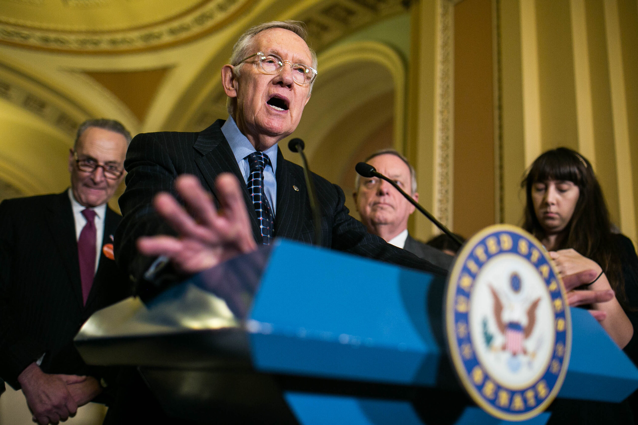 Reid will push for Flint measure in energy bill