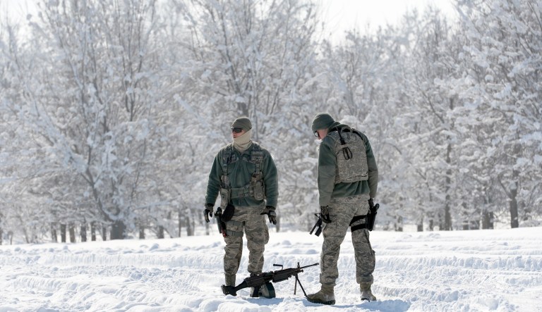 The results do not point to specific effects of climate change but do identify particular bases where extreme weather is already reported as a problem. (AP Photo/Vladimir Voronin)