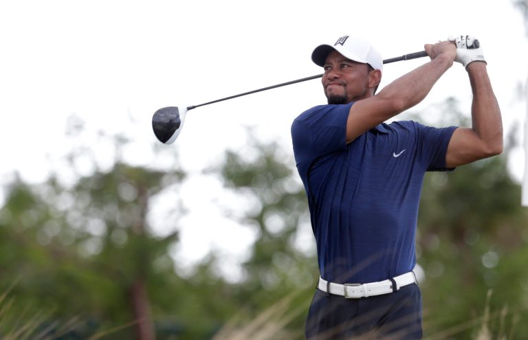 Woods is making his first appearance in nearly 15 months after he was sidelined by back surgery. (AP Photo/Lynne Sladky)
