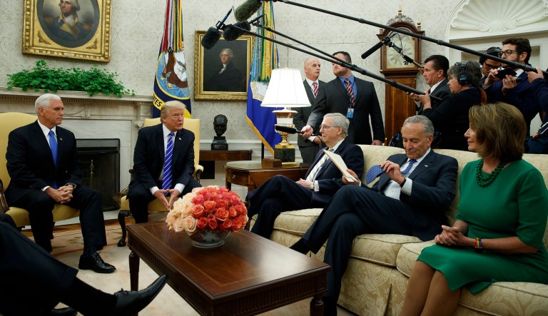 President Trump criticized congressional Republicans for failing to rescind Obamacare even though the GOP controls the Senate. 