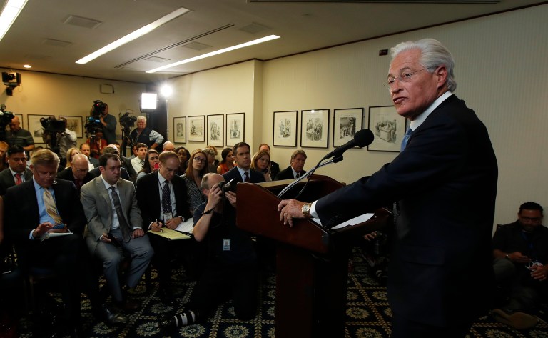 Marc Kasowitz, the president's longtime New York lawyer, will reportedly see his role reduced after he helped shape a larger legal team around President Trump. (AP Photo/Manuel Balce Ceneta)