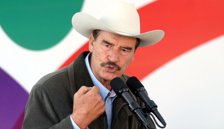 Former Mexican President Vicente Fox has been a longtime critic of President Trump and his plans to reform immigration policies in the U.S. (AP Photo/Mario Armas)