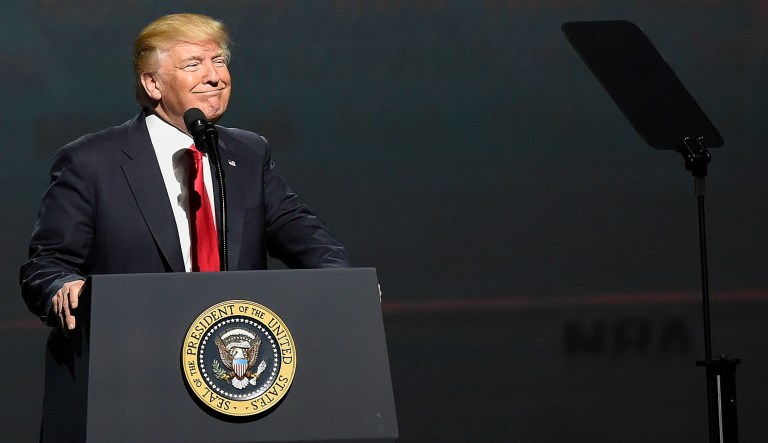 A Florida Republican said Trump is more popular in deep-red districts like his than NRA is. Thus, he said, Trump has the power to help change the trajectory of gun control legislation and cement Trump's legacy 