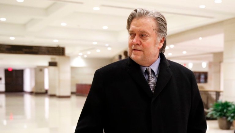 Former White House strategist Steve Bannon attended a House Intelligence Committee meeting on Jan. 16 where he was interviewed behind closed doors on Capitol Hill. (AP Photo/Jacquelyn Martin)