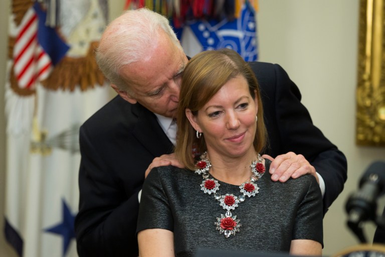 I ask that people consider that men making creepy comments is not a partisan phenomenon. (AP Photo/Evan Vucci)