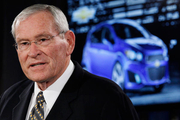 Former New GM chairman Ed Whitaker claimed in an April 2010 television commercial that his company had completely repaid the government for its bailout. In fact, the U.S. Treasury Department still owns about 500 million shares of New GM stock that is currently worth less than half as much as would be needed to completely repay taxpayers. (AP Photo)