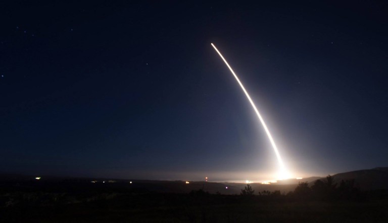 The operational test launch of a Cold War-era Minuteman III ICBM from Vandenberg Air Force Base, C.A., is scheduled for Wednesday. (U.S. Air Force via AP)