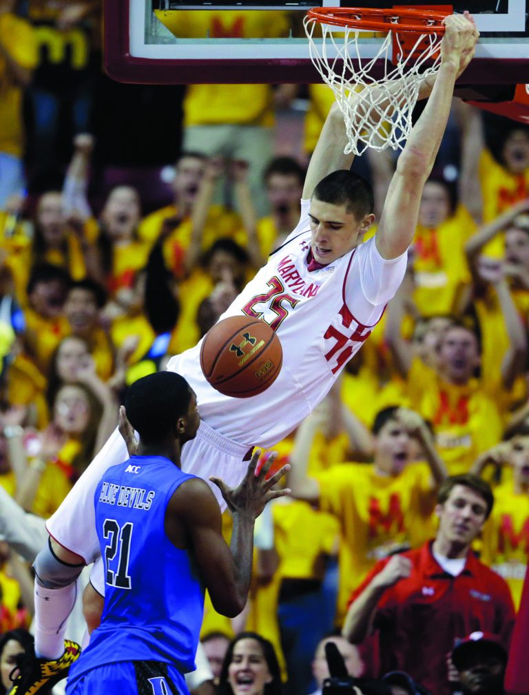 Patrick Semansky/AP
Maryland center Alex Len finished with 19 points and nine rebounds in a victory over Duke.