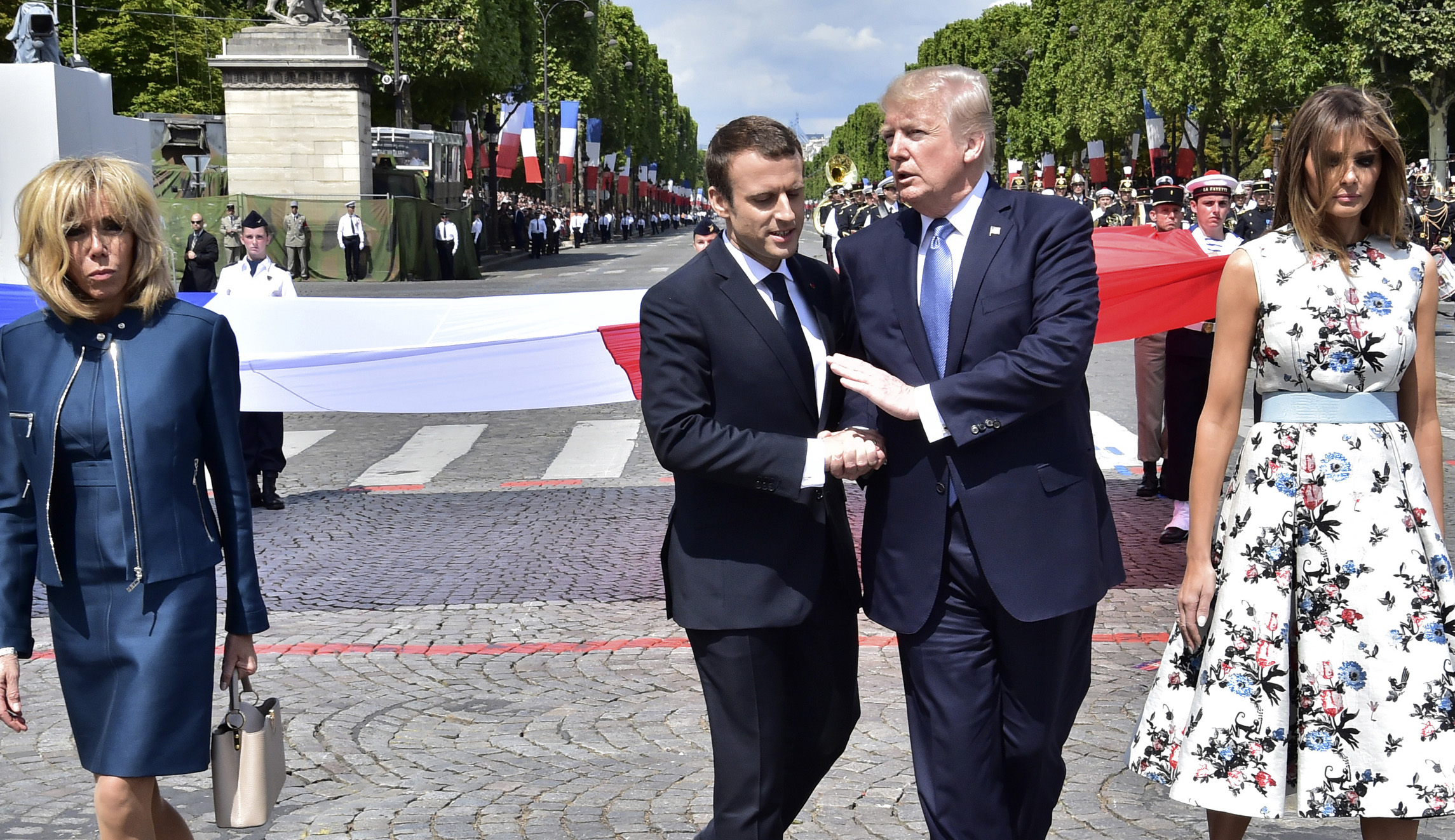 Trump warms up to Macron in third overseas trip