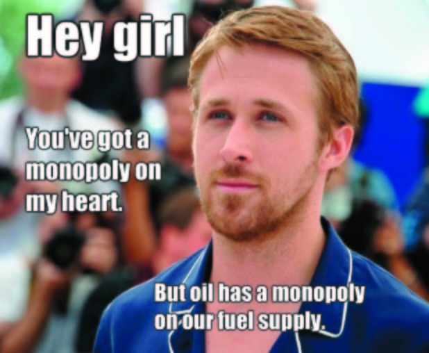 Greenie Ryan Gosling: Big oil breaks his heart