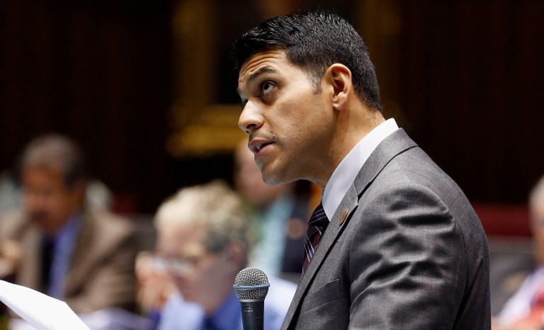 Steve Montenegro hemorrhaged support when the the Arizona Republic published an expose one week ago on an alleged improper sexual relationship the married father had with a legislative aide while he was still a member of the state Senate. (AP Photo/Ross D. Franklin, File)