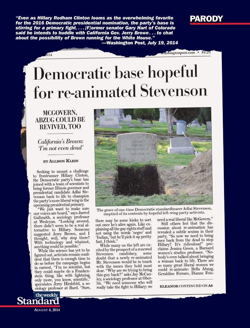 Who Will Bring the Democrats Back From the Dead?