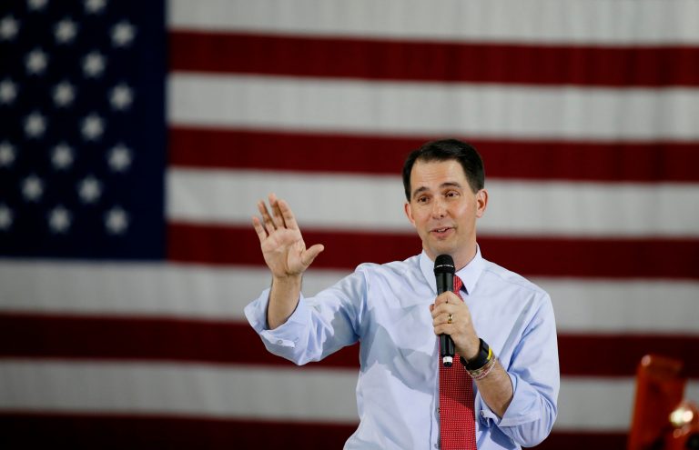 Wisconsin Gov. Scott Walker's campaign has repeatedly asked for donations in the nearly three months since it ended. (AP Photo/Isaac Brekken)