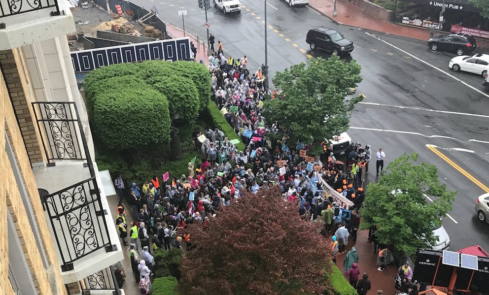 Liberal protest mob storms Heritage Foundation