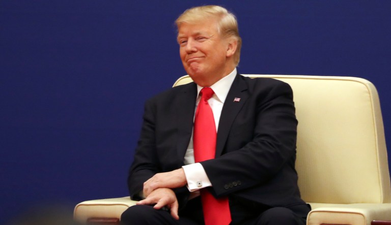 A new survey finds 56 percent of voters think the GOP tax reform bill would help President Trump and 57 percent say the same about his billion-dollar real estate company. (AP Photo/Andrew Harnik)