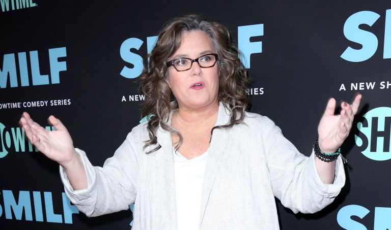 Reacting to a vulgar term the actress had tweeted in his direction, Ben Shapiro suggested that if the liberal Rosie O'Donnell were a conservative figure the social media platform would take disciplinary action. (Photo by Willy Sanjuan/Invision/AP)