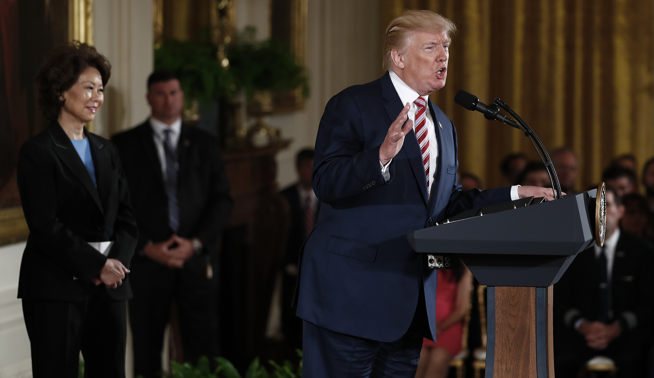 As Comey testimony looms, Trump shifts focus to jobs