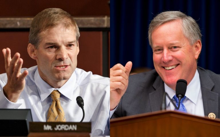 Retiring Rep. Jim Jordan will be succeeded by Rep. Mark Meadows. (AP Photos)