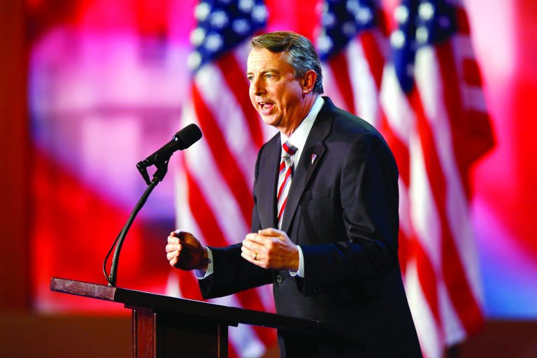 Should Ed Gillespie win the nomination, he will face an uphill fight. (Photo by Matthew Cavanaugh/Getty Images)