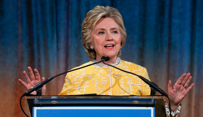 Hillary Clinton is only worried about North Korea's missile program now, when she should have been worried when she was secretary of State, President Trump tweeted Wednesday morning. (AP Photo/Julie Jacobson, File)