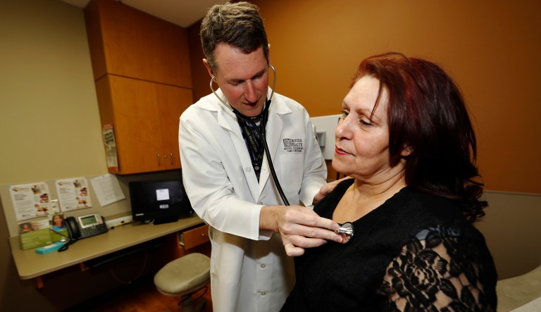 A poll conducted by Hart Research on behalf of the pro-Obamacare group Protect Our Care says that healthcare was the top issue for voters thinking about this fall's midterm elections. (AP Photo/David Zalubowski, File)