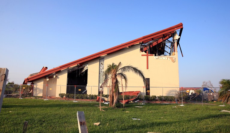 President Trump recently said that churches should receive funding from FEMA similar to other nonprofits. (Rachel Denny Clow/Corpus Christi Caller-Times, Via AP)
