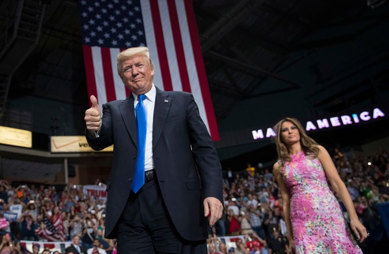 Trump then hit the theme of jobs. Ohio jobs, Trump said, 