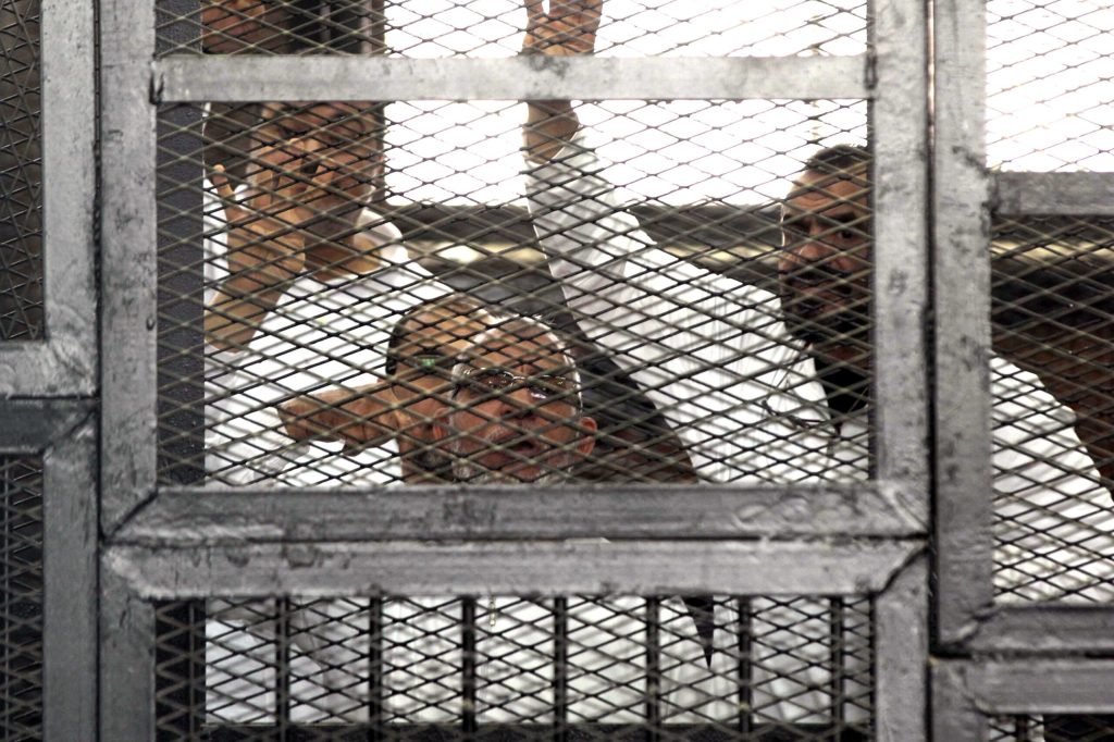 Jailed Brotherhood leader scoffs at Egypt courts