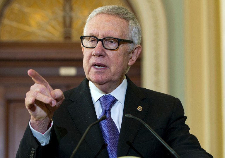 Harry Reid waited two days after Donald Trump's decisive win over Hillary Clinton before weighing in, and he clearly remains shell-shocked. (AP Photo)