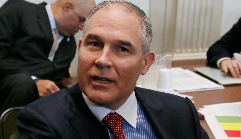 The agency defended the contracts by saying Pruitt has had multiple death threats, while pointing out that the decisions were taken by EPA security services and not Pruitt himself. (AP Photo/Sue Ogrocki)