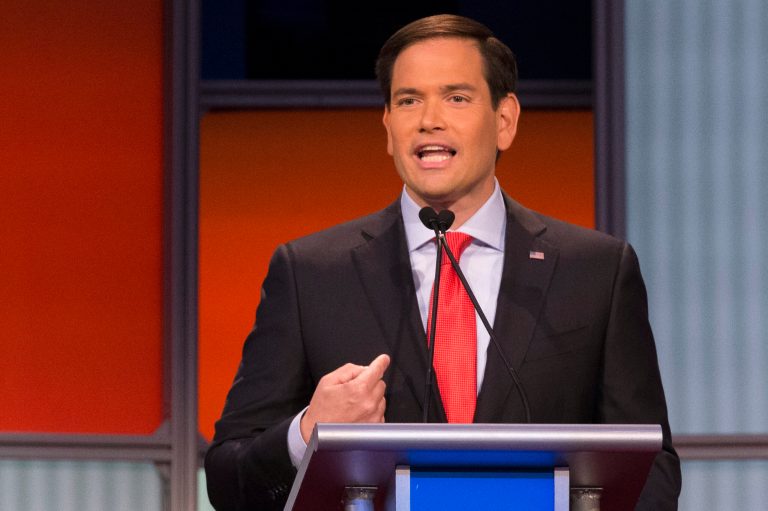Marco Rubio's responses were well-reasoned and pointed, and he also had some of the best lines of the night. (AP Photo)Â 
