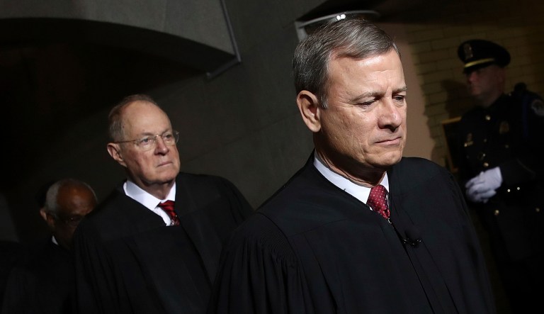 The court has never thrown out a politically gerrymandered district, as the Constitution does not explicitly say how districts should be drawn. (Win McNamee/Pool Photo via AP)