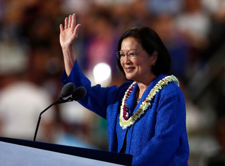 Sen. Mazie Hirono earned a law degree from Georgetown University and has experience working in the Hawaii attorney general's office. (AP Photo/Paul Sancya)