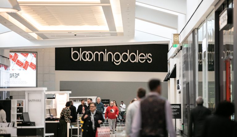 Shoppers walk past a Bloomingdale's Inc. store at the King of Prussia mall in King of Prussia, Pennsylvania, U.S., on Saturday, Oct. 20, 2018.