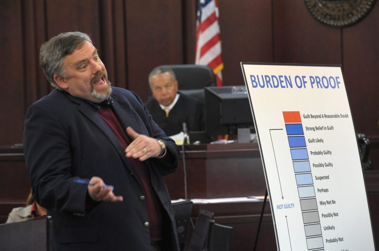 Attorney Fletcher Long gives his final argument to the jury during the trial of Brandon Vandenburg and Cory Batey on Tuesday, Jan. 27, 2015 in Nashville, Tenn. (AP Photo/The Tennessean, John Partipilo, Pool)