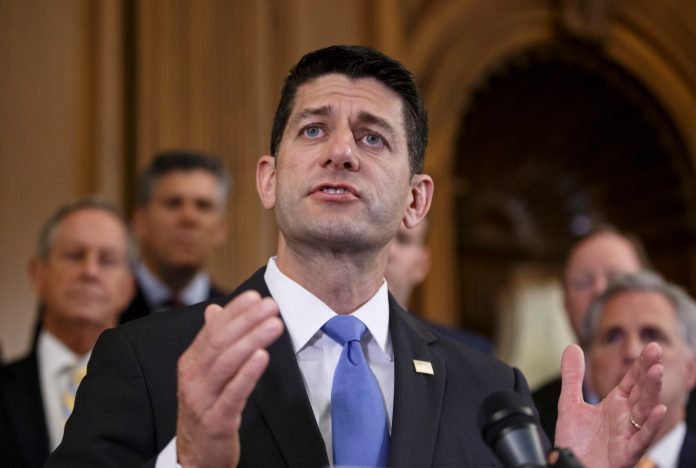 "We need someone who is steady and secure in his principles, someone who can cut through the noise and make a compelling case for conservatism. Mike Pence is that man," Paul Ryan said. (AP Photo)