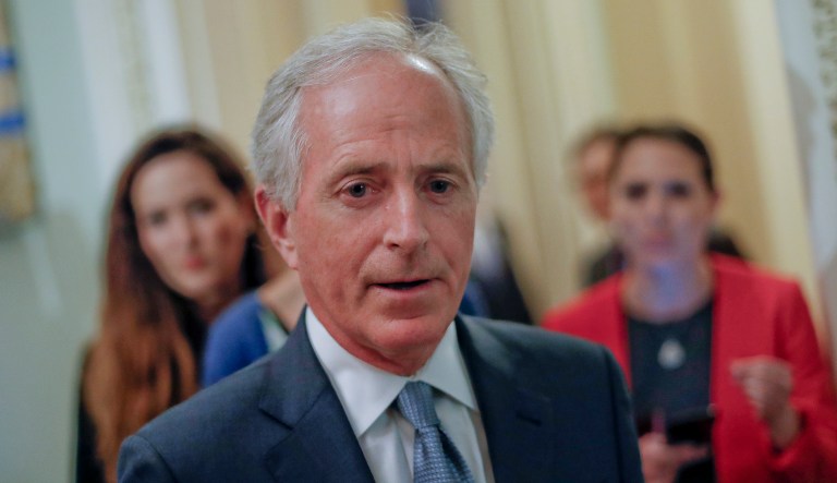 Sen. Bob Corker said, President Trump proposed State Department and foreign aid spending cuts to appear fiscally responsible while ignoring entitlement spending. (AP Photo/Pablo Martinez Monsivais)