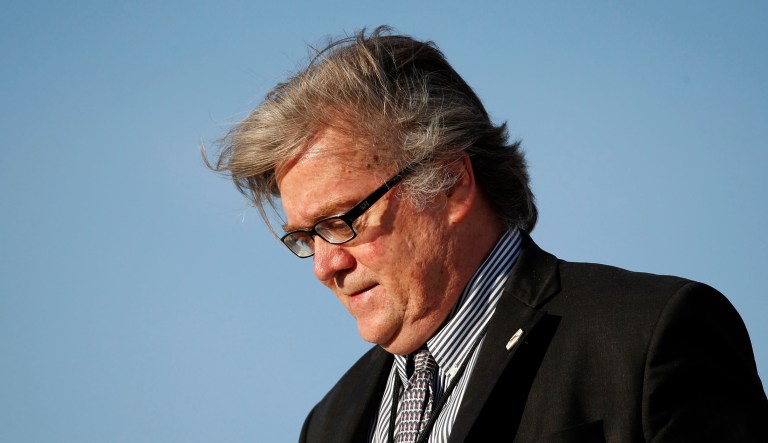 Steve Bannon distanced himself from the brand of white nationalism displayed at a violent rally in Charlottesville, Va. this past weekend, describing the protest participants as 