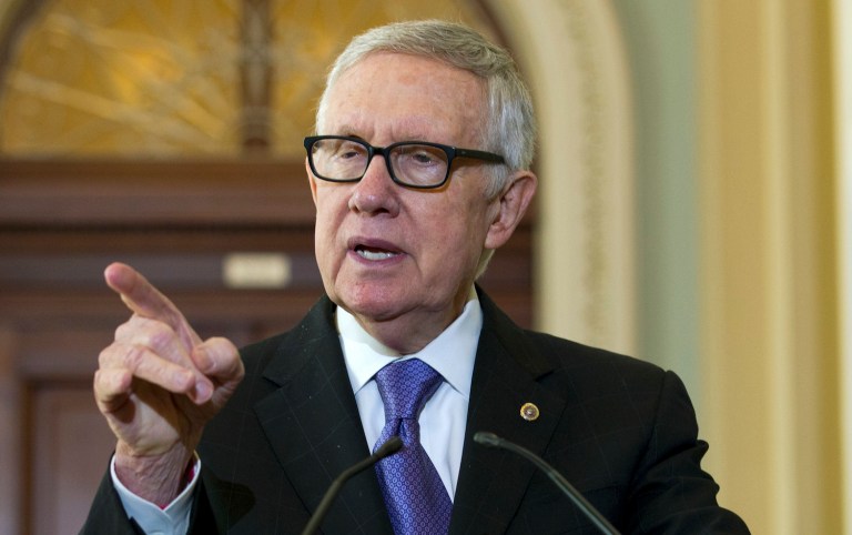 Sen. Harry Reid returned to the line of attack he made against Mitt Romney four years ago. (AP Photo/Jose Luis Magana, File)