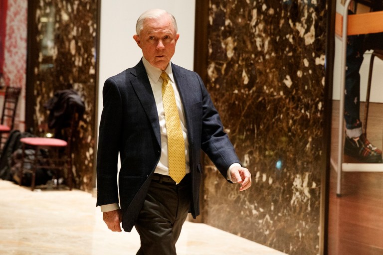 Both parties seem prepared for what could be a tense confirmation process of Sen. Jeff Sessions for attorney general. (AP Photo/ Evan Vucci)