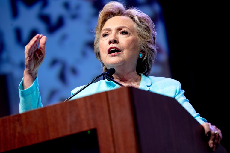 A new national survey found Hillary Clinton has further extended her lead over Donald Trump. (AP Photo/Andrew Harnik)