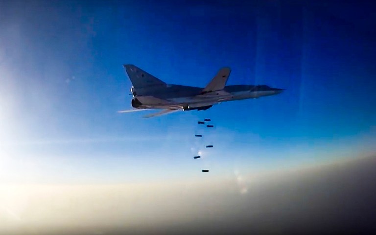 The Russian defense ministry didn't just claim to have killed an Islamic State leader, it said it had wiped out more than three dozen militants who had gathered in Aleppo province with a single SU-34 bomber. (Russian Defence Ministry Press Service photo via AP, File)