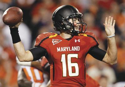 Patrick Semansky/AP
Maryland's C.J. Brown set a school record for quarterbacks with 162 yards rushing Saturday against Clemson.