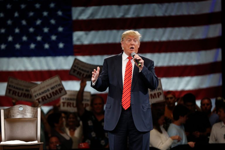The 99 delegates Donald Trump won in Florida are bound to vote for him on the initial three rounds of balloting in Cleveland. (AP Photo/Gerald Herbert)