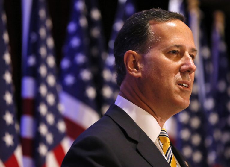 Republican presidential candidate, former Pennsylvania Sen. Rick Santorum speaks during the National Right to Life convention, Friday, July 10, 2015, in New Orleans. (AP Photo/Jonathan Bachman)